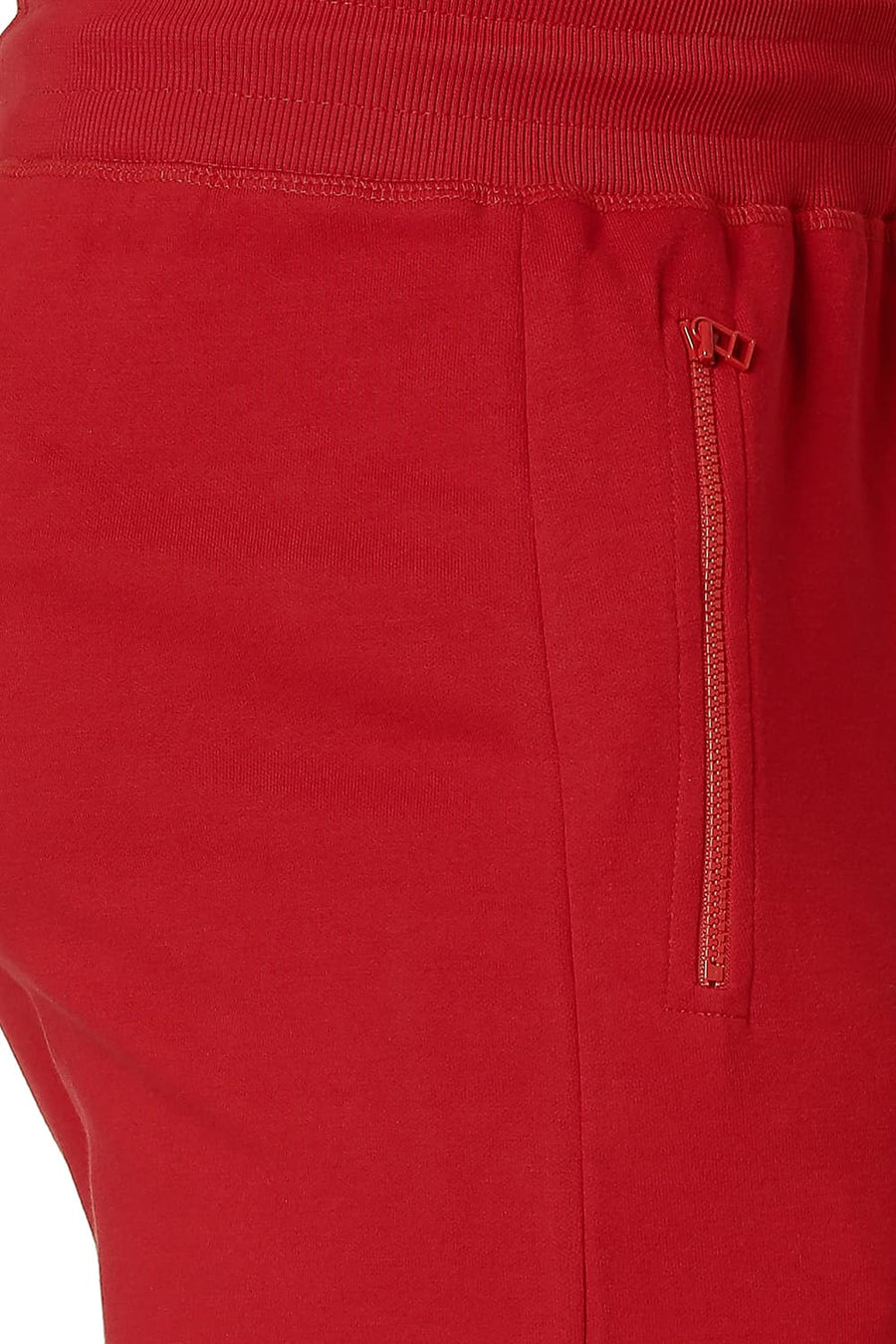 BASICS JOGGER FIT RECING RED COTTON POLYESTER TRACK PANT