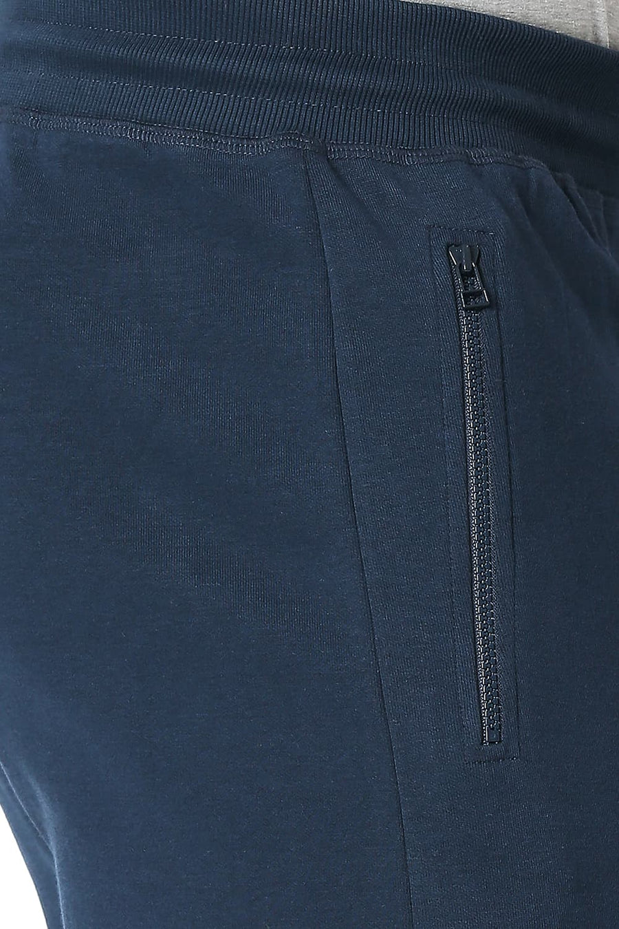 BASICS JOGGER FIT DRESS BLUE COTTON POLYESTER TRACK PANT