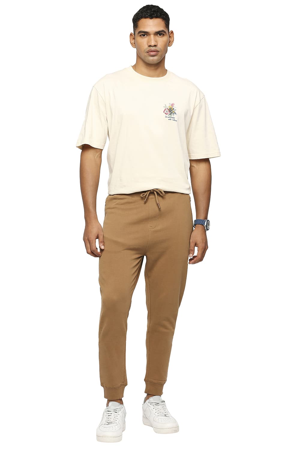 BASICS JOGGER FIT COTTON TRACK PANT