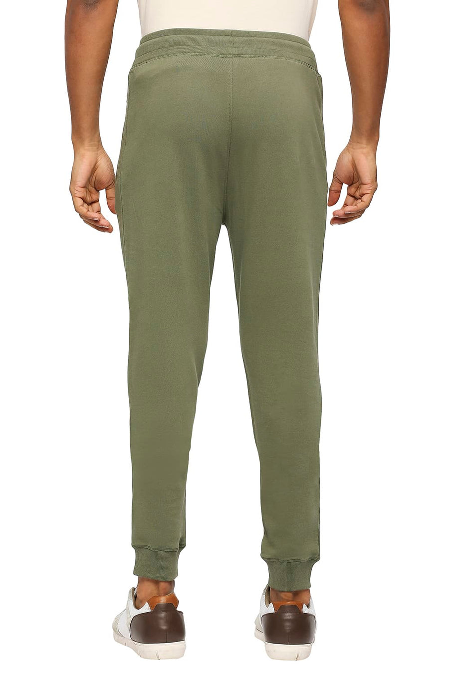 BASICS JOGGER FIT FOUR LEAF CLOVER COTTON TRACK PANT