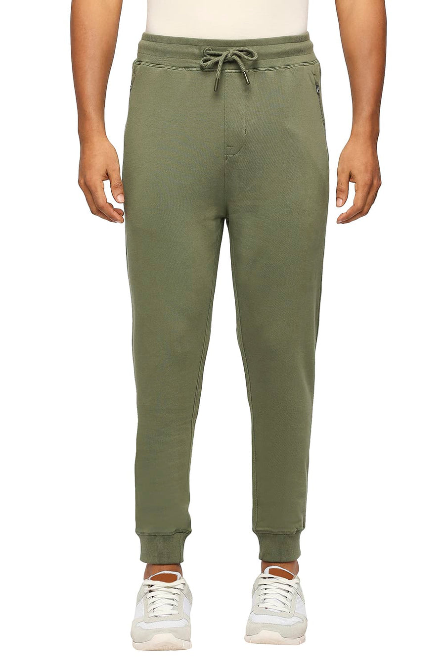 BASICS JOGGER FIT FOUR LEAF CLOVER COTTON TRACK PANT