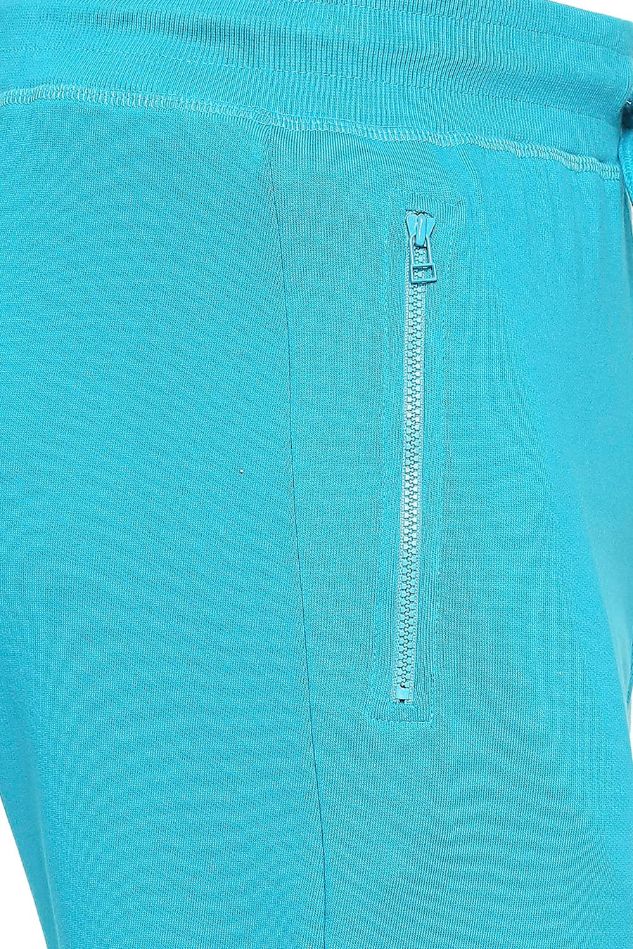 BASICS JOGGER FIT ENAMEL BLUE COTTON TRACK PANT