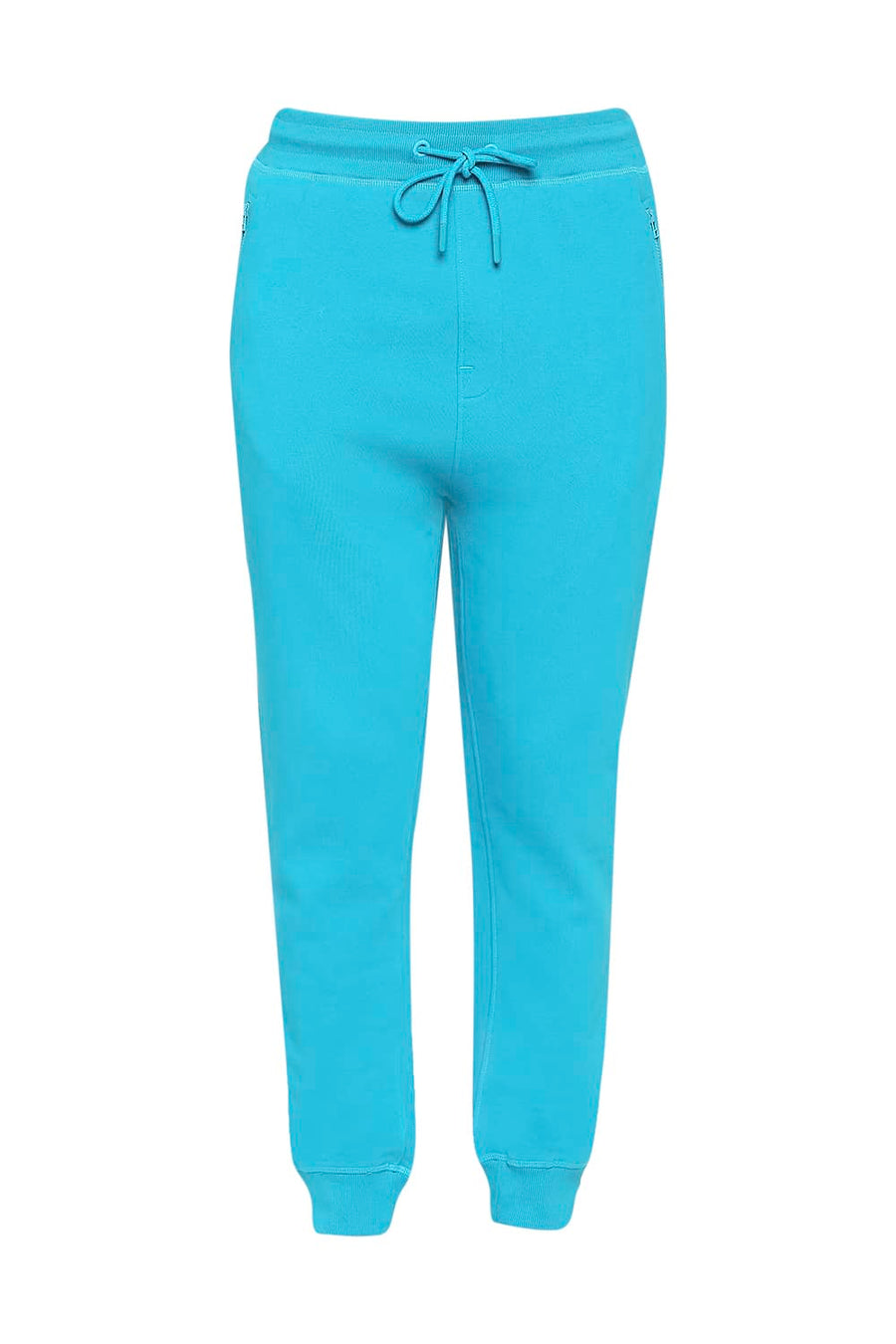 BASICS JOGGER FIT ENAMEL BLUE COTTON TRACK PANT
