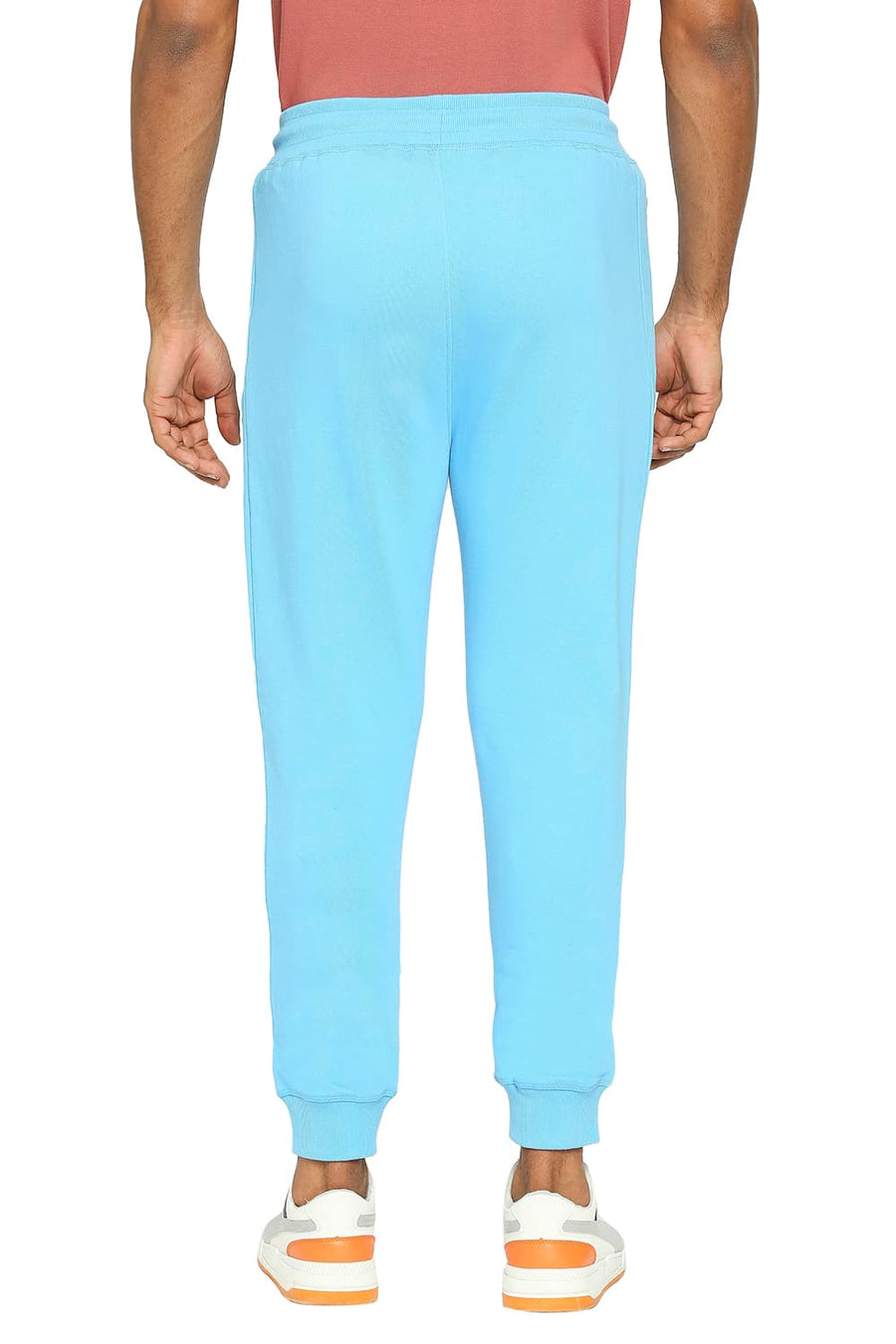 BASICS JOGGER FIT LICHEN BLUE COTTON TRACK PANT