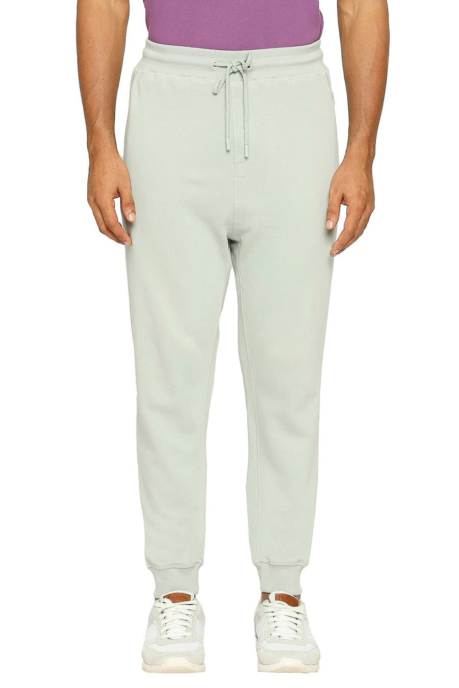 BASICS JOGGER FIT PURITAN GRAY COTTON TRACK PANT