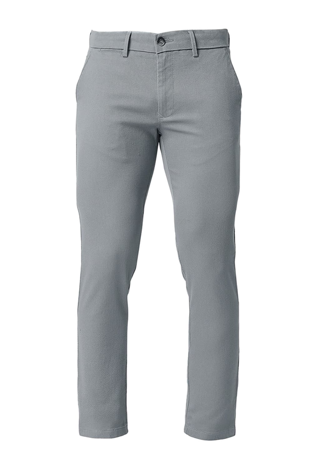 BASICS TAPERED FIT COTTON STRETCH TROUSERS