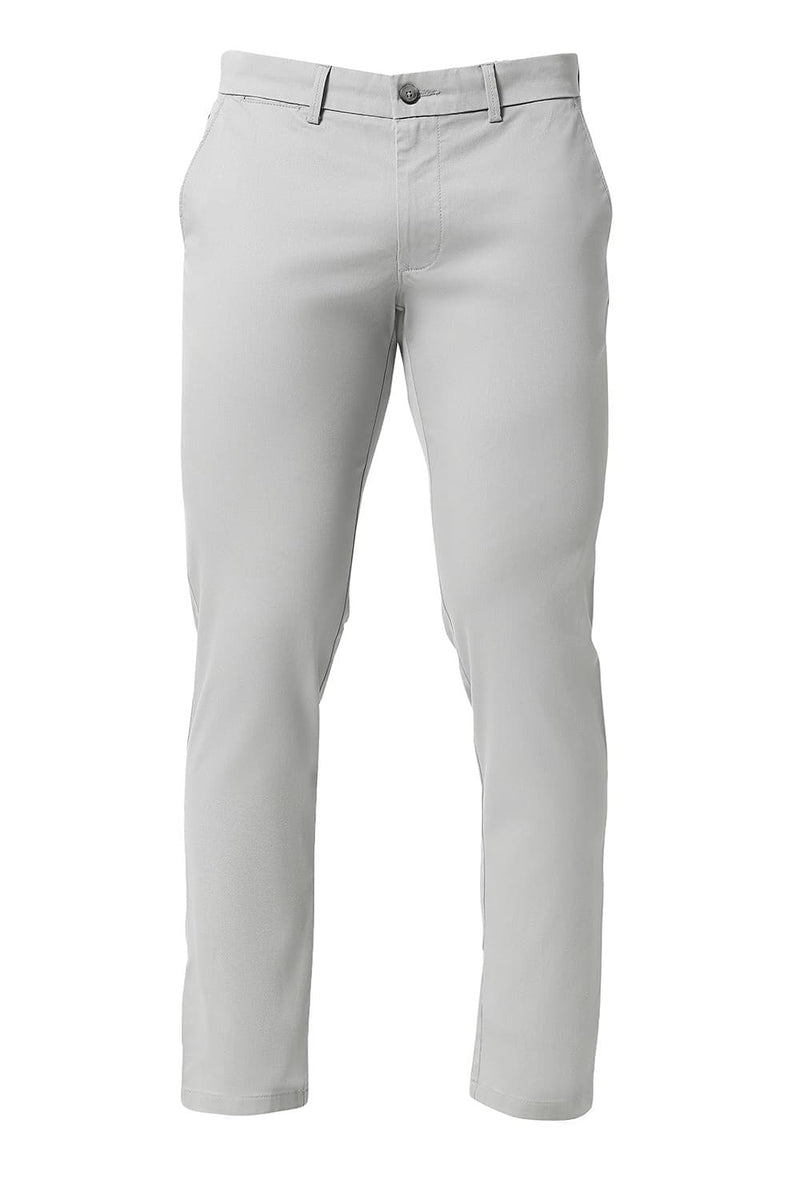 BASICS TAPERED FIT COTTON STRETCH TROUSERS