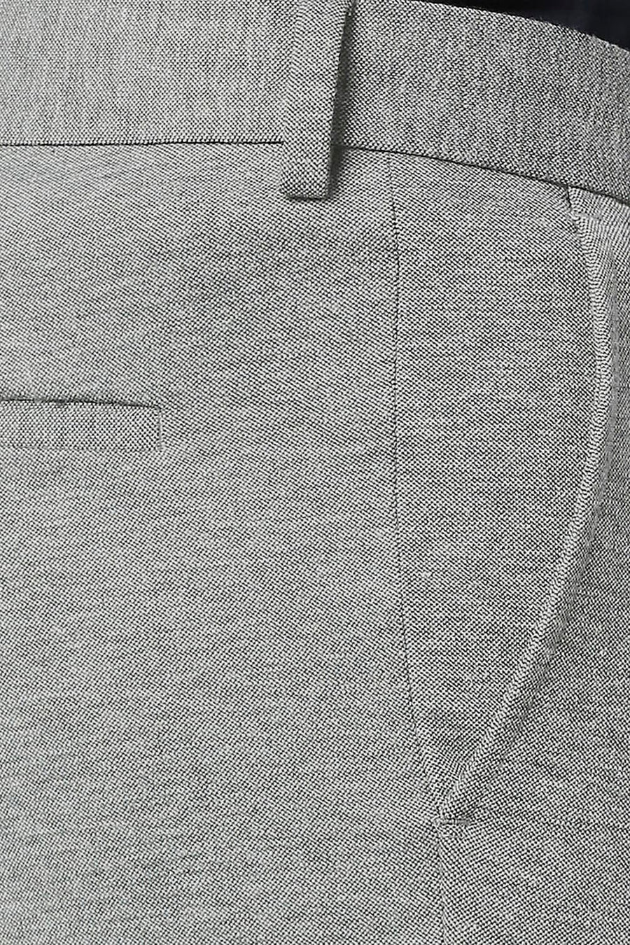 BASICS TAPERED FIT DRIZZLE POLY RAYON STRETCH KNIT TROUSERS