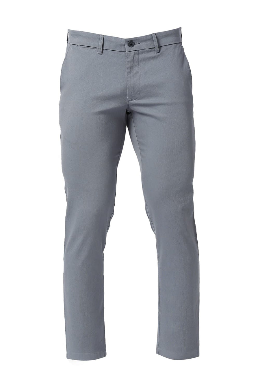 BASICS SKINNY FIT TURBULENCE BLUE COTTON STRETCH TROUSERS