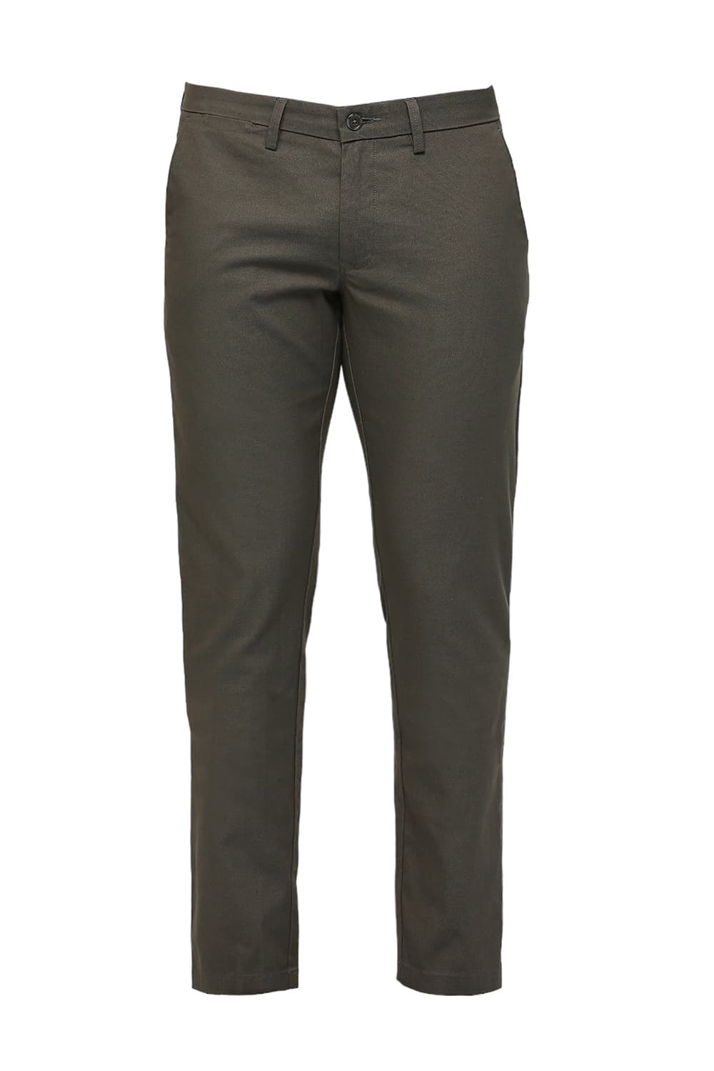 BASICS TAPERED FIT COTTON PLOYESTER STRETCH DOBBY TROUSERS