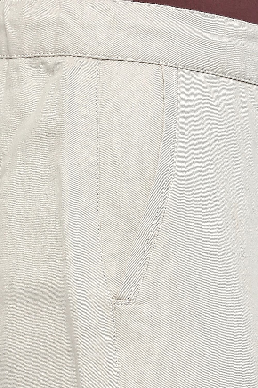 BASICS RELAXED FIT LINEN COTTON TROUSERS