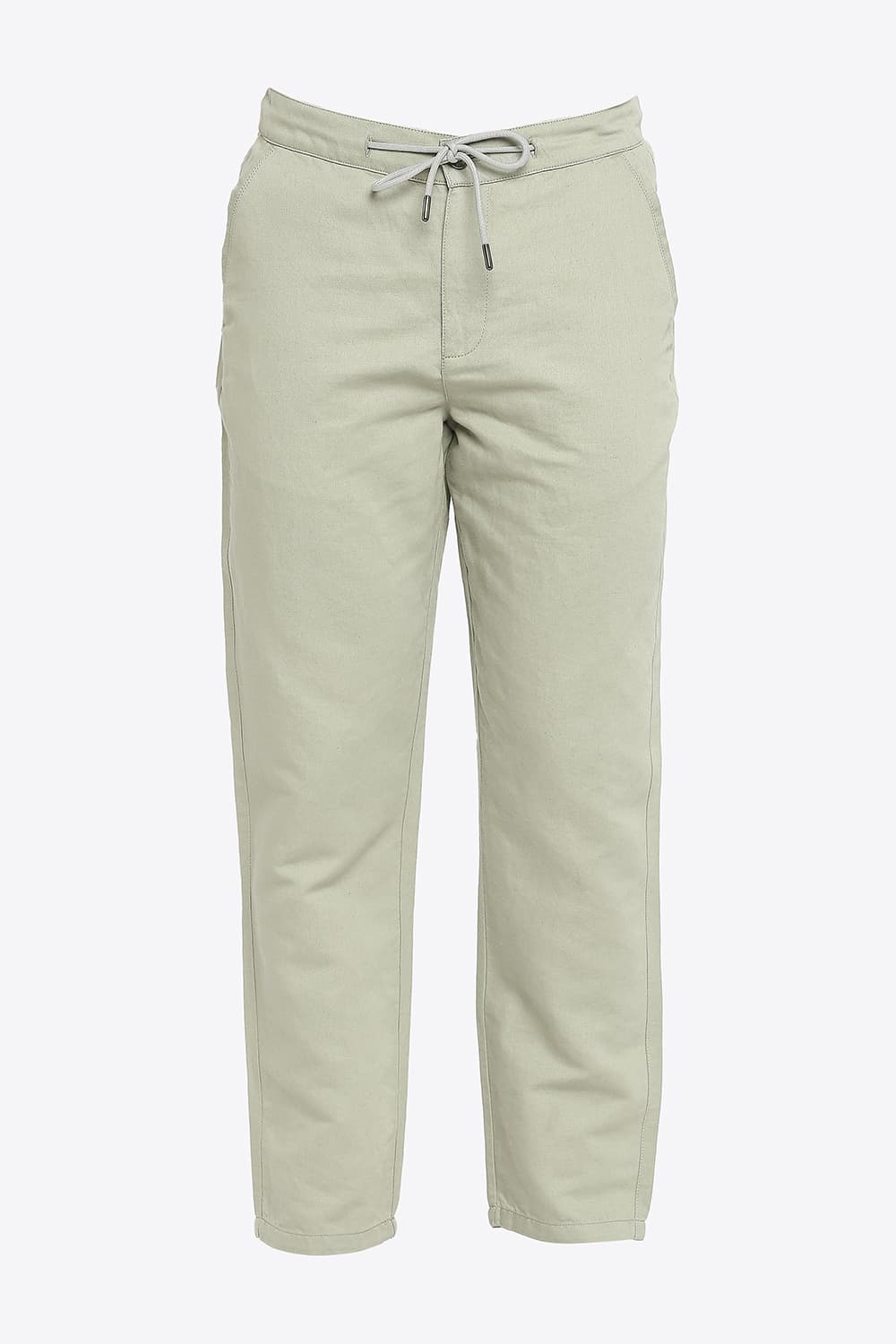 BASICS RELAXED FIT LINEN COTTON TROUSERS