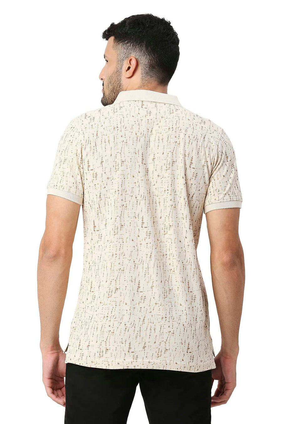 BASICS MUSCLE FIT SHEER BLISS COTTON POLO T-SHIRT