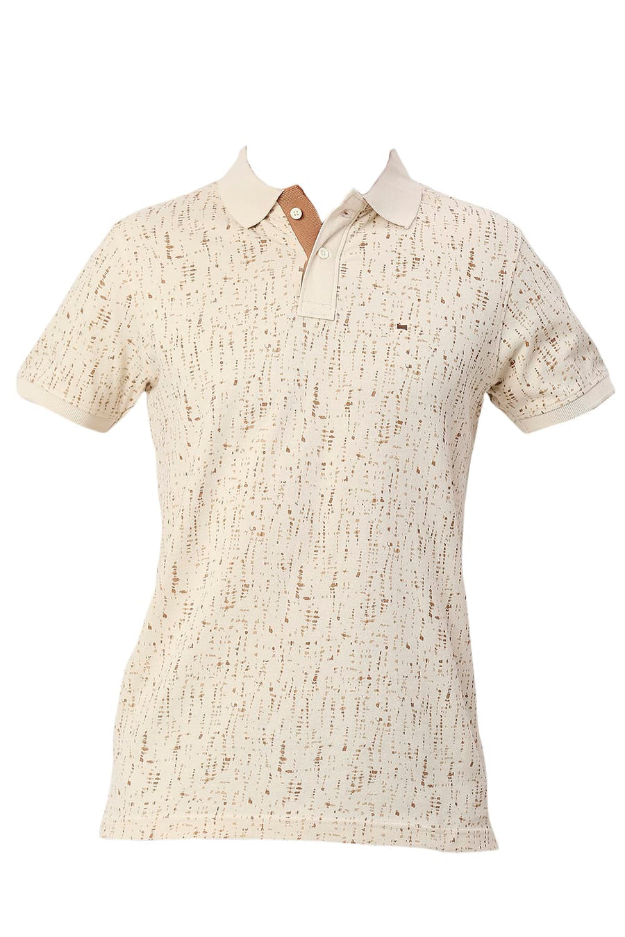 BASICS MUSCLE FIT SHEER BLISS COTTON POLO T-SHIRT
