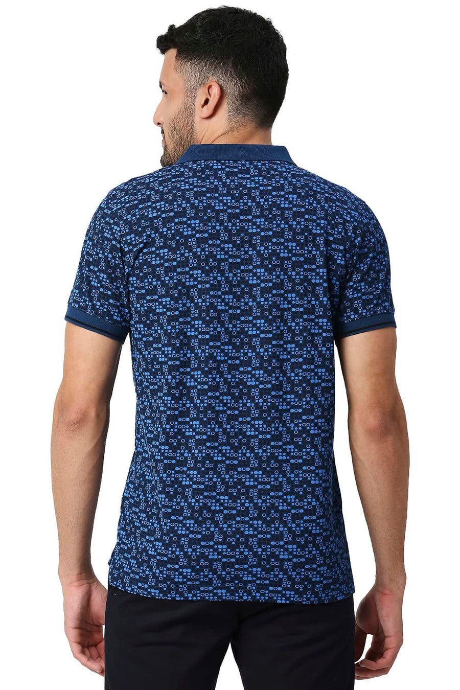 BASICS MUSCLE FIT POSEIDON COTTON POLO T-SHIRT