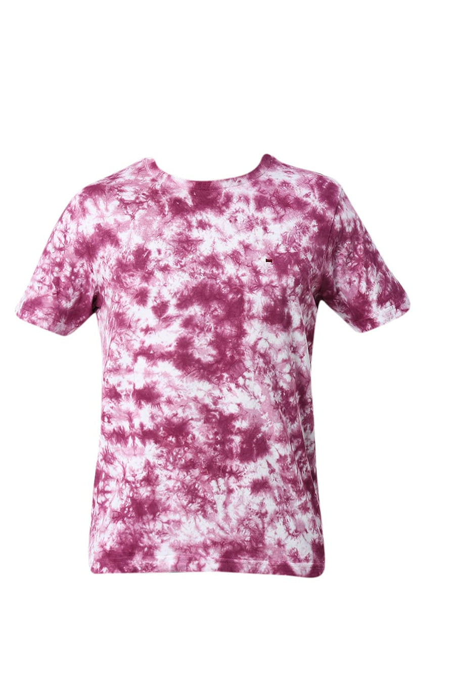 BASICS MUSCLE FIT AMARANTH COTTON CREW T-SHIRT