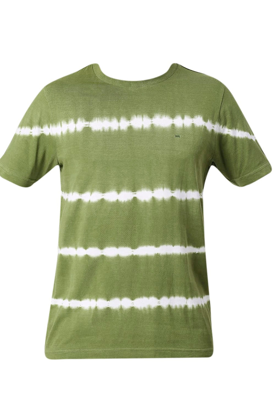 BASICS MUSCLE FIT MOSSTONE COTTON CREW T-SHIRT