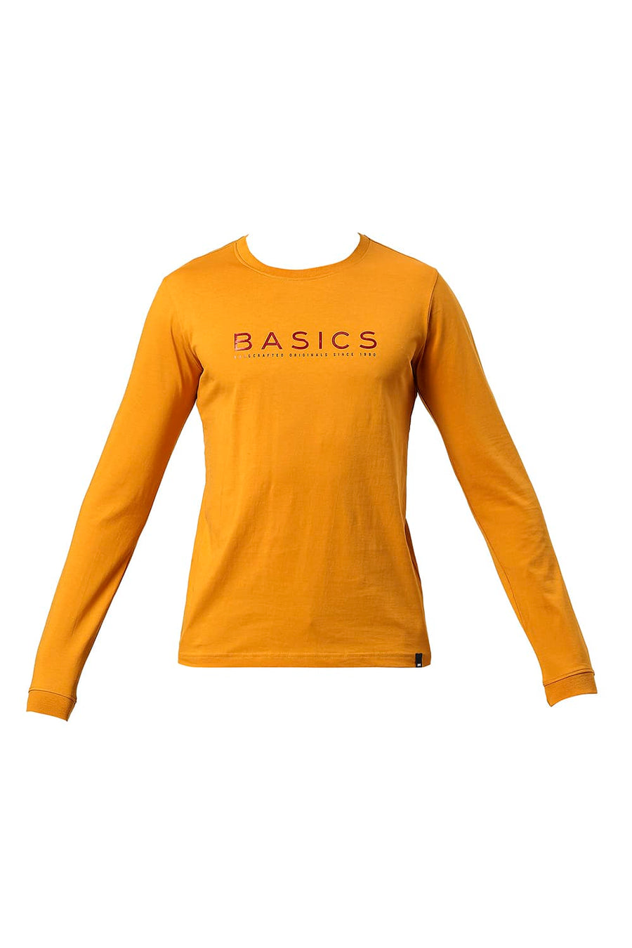 BASICS MUSCLE FIT MANGO MOJITO COTTON CREW T-SHIRT