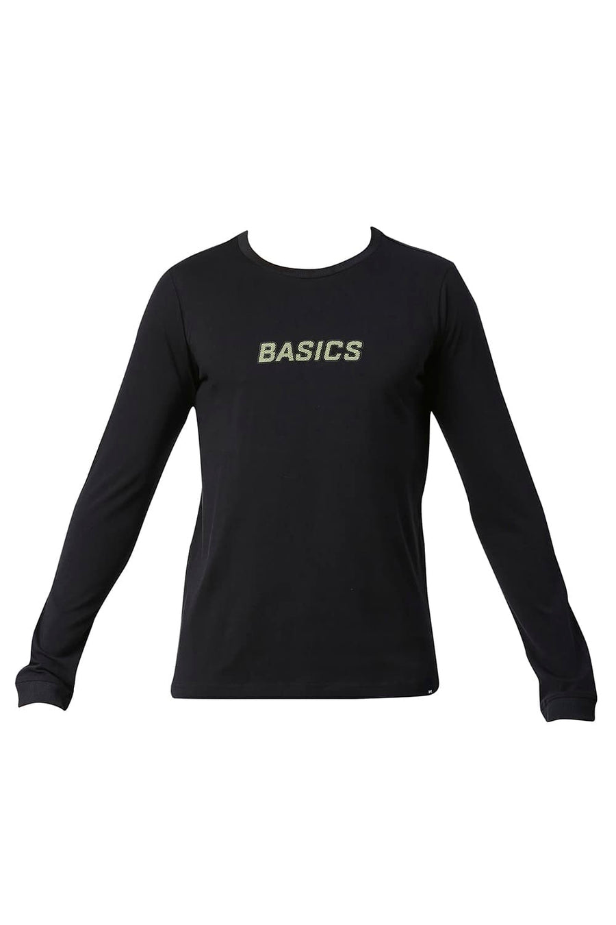 BASICS MUSCLE FIT METEORITE COTTON CREW T-SHIRT