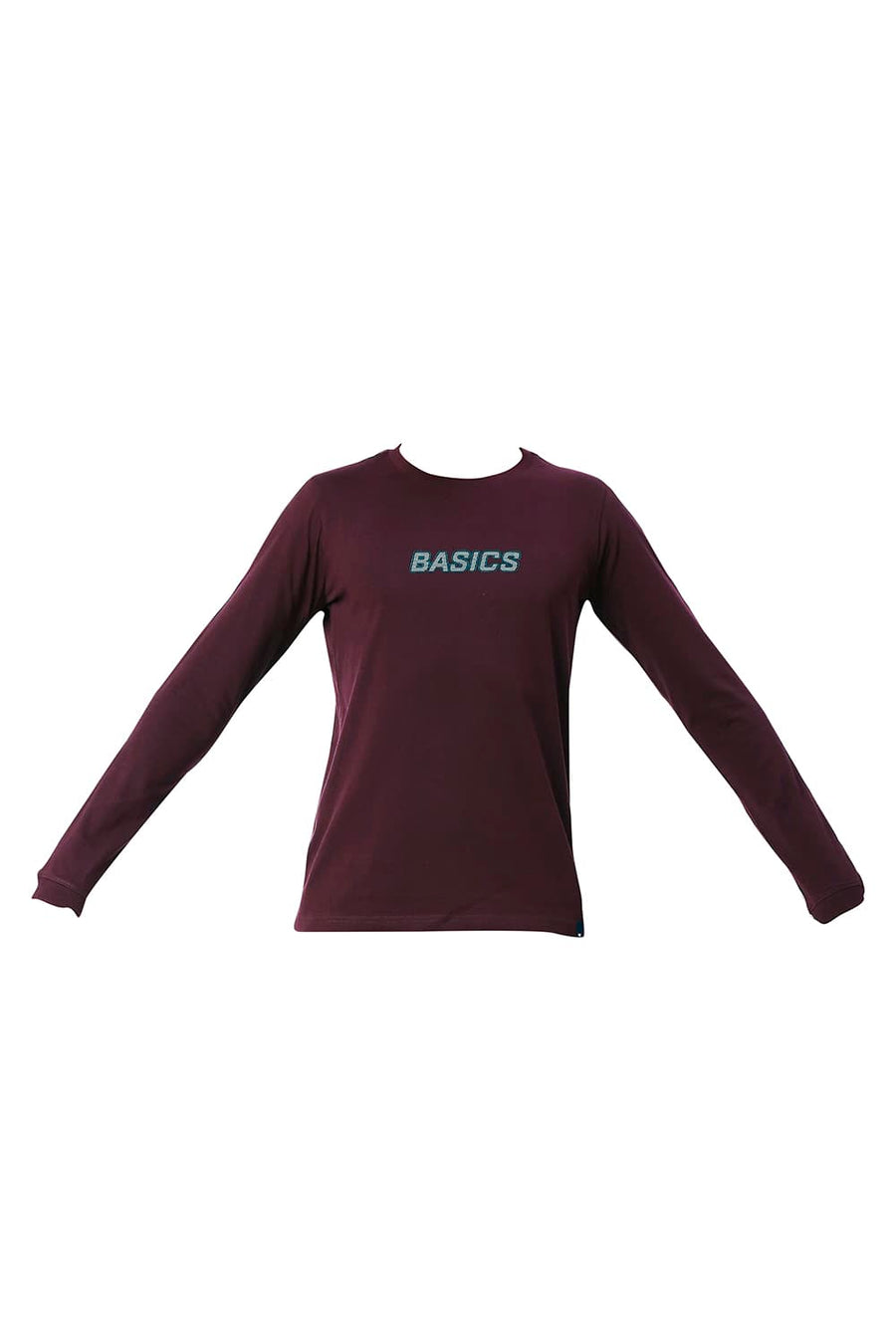 BASICS MUSCLE FIT WINE TASTING COTTON CREW T-SHIRT