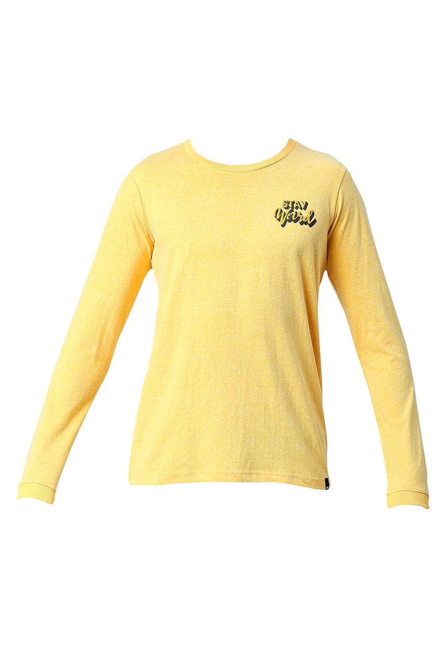 BASICS MUSCLE FIT CALENDULA COTTON POLYESTER CREW T-SHIRT
