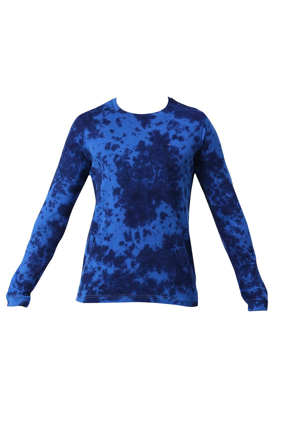 BASICS MUSCLE FIT SODALITE BLUE COTTON CREW T-SHIRT