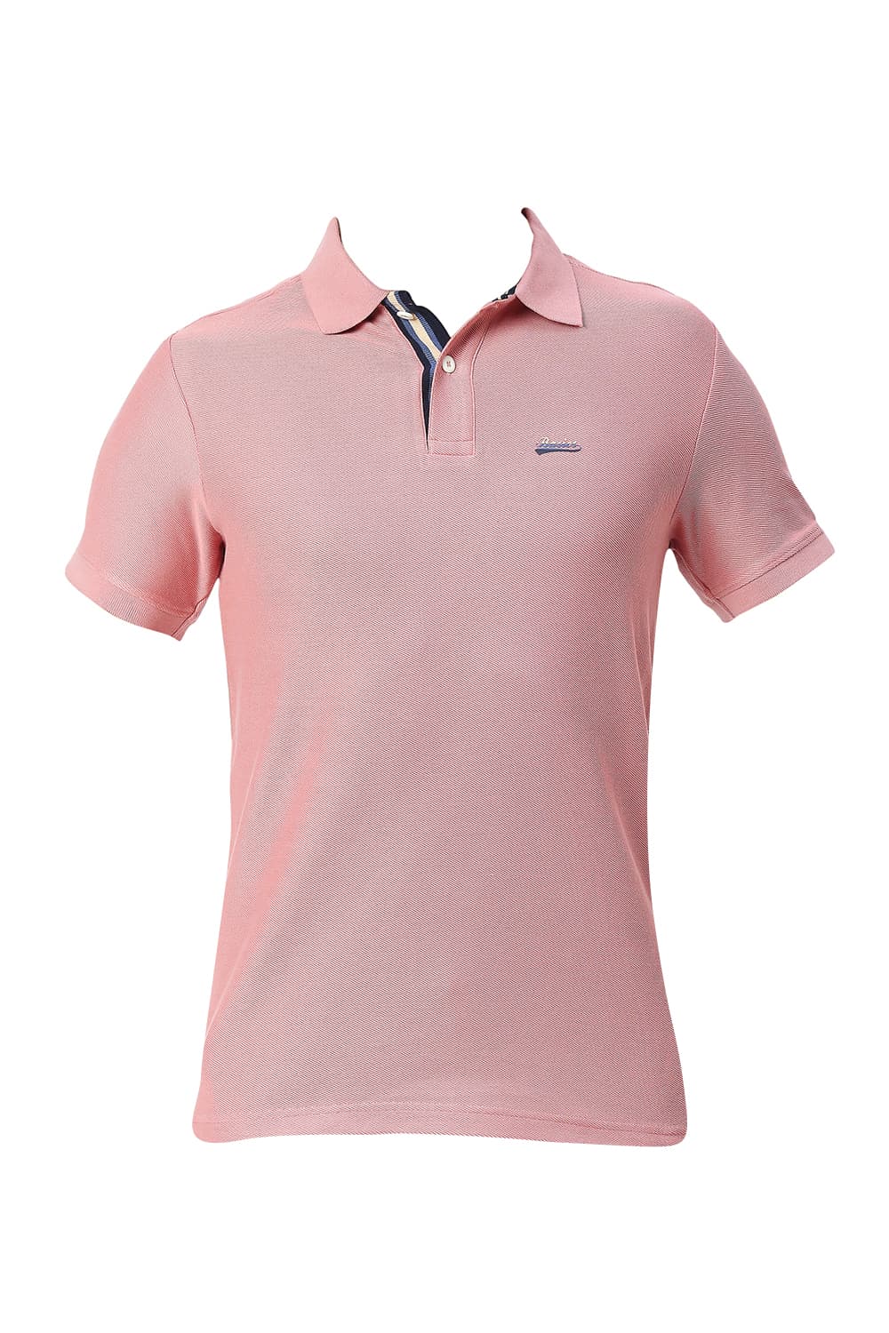 BASICS MUSCLE FIT COTTON POLO T-SHIRT