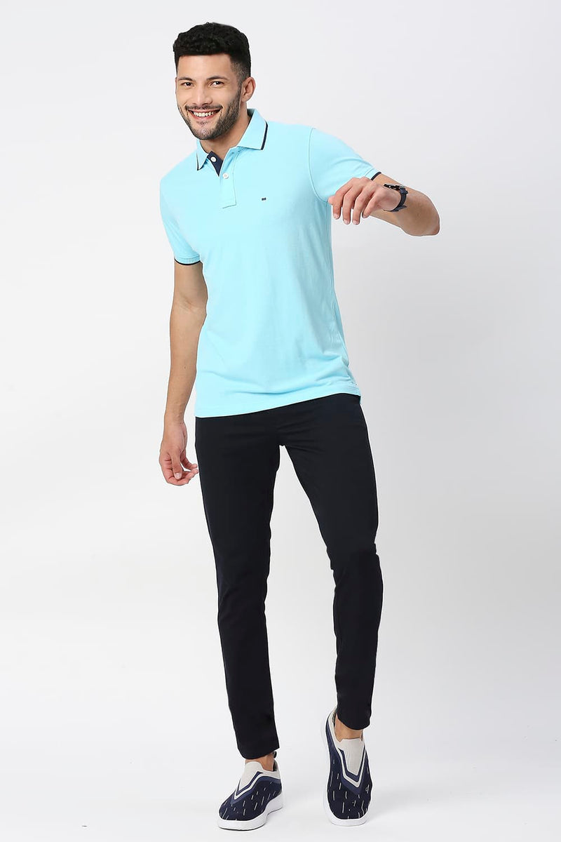 Muscle Fit Cotton Polyester Polo T-shirt