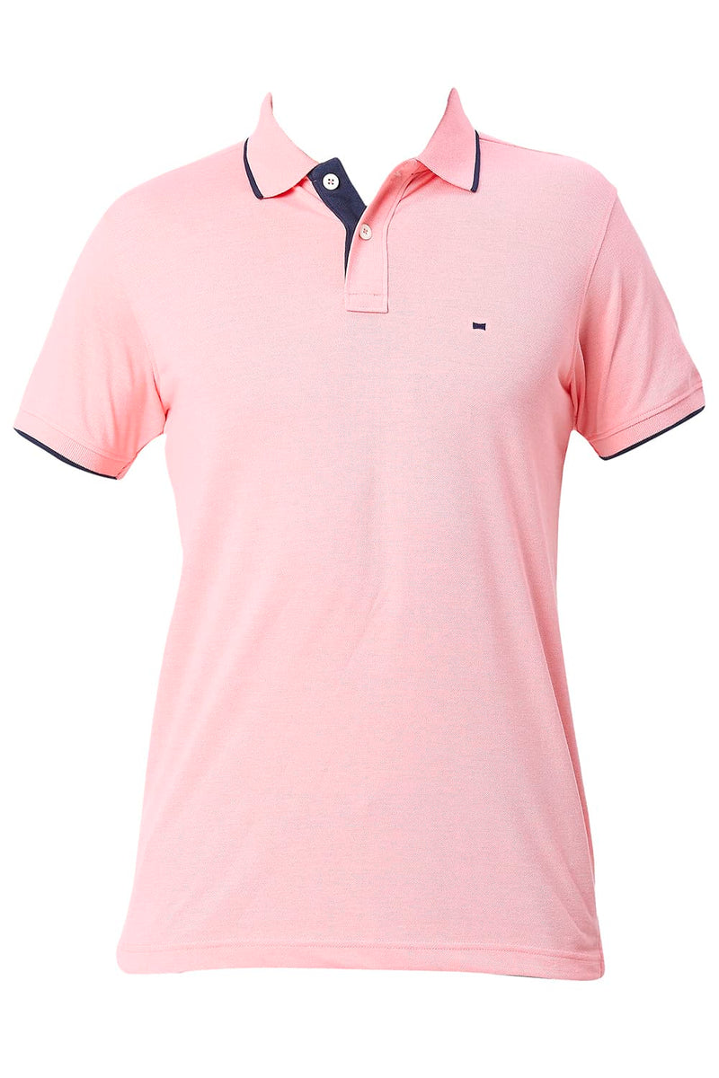 BASICS MUSCLE FIT COTTON POLYESTER POLO T-SHIRT