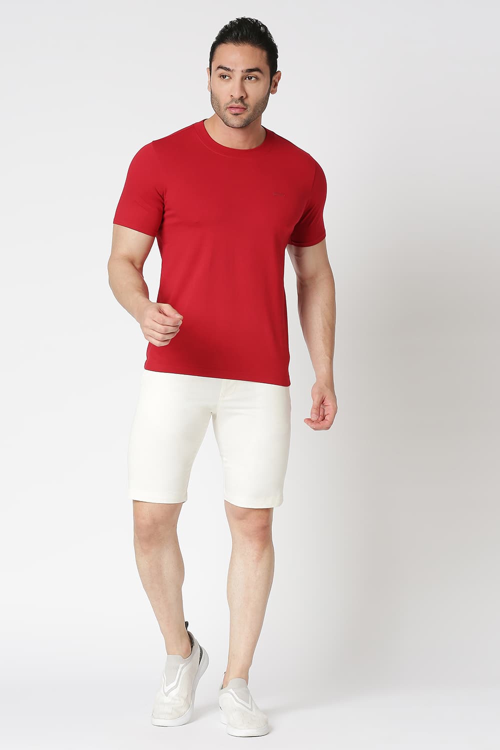 Muscle Fit Cotton Stretch Crew T-shirt