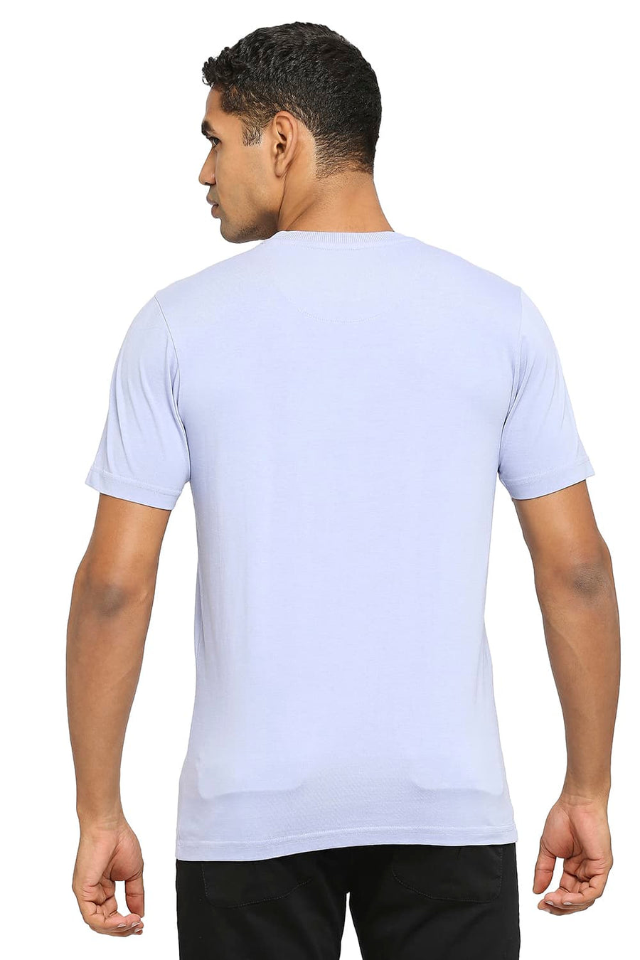 BASICS MUSCLE FIT THISTLE DOWN CREW T-SHIRT