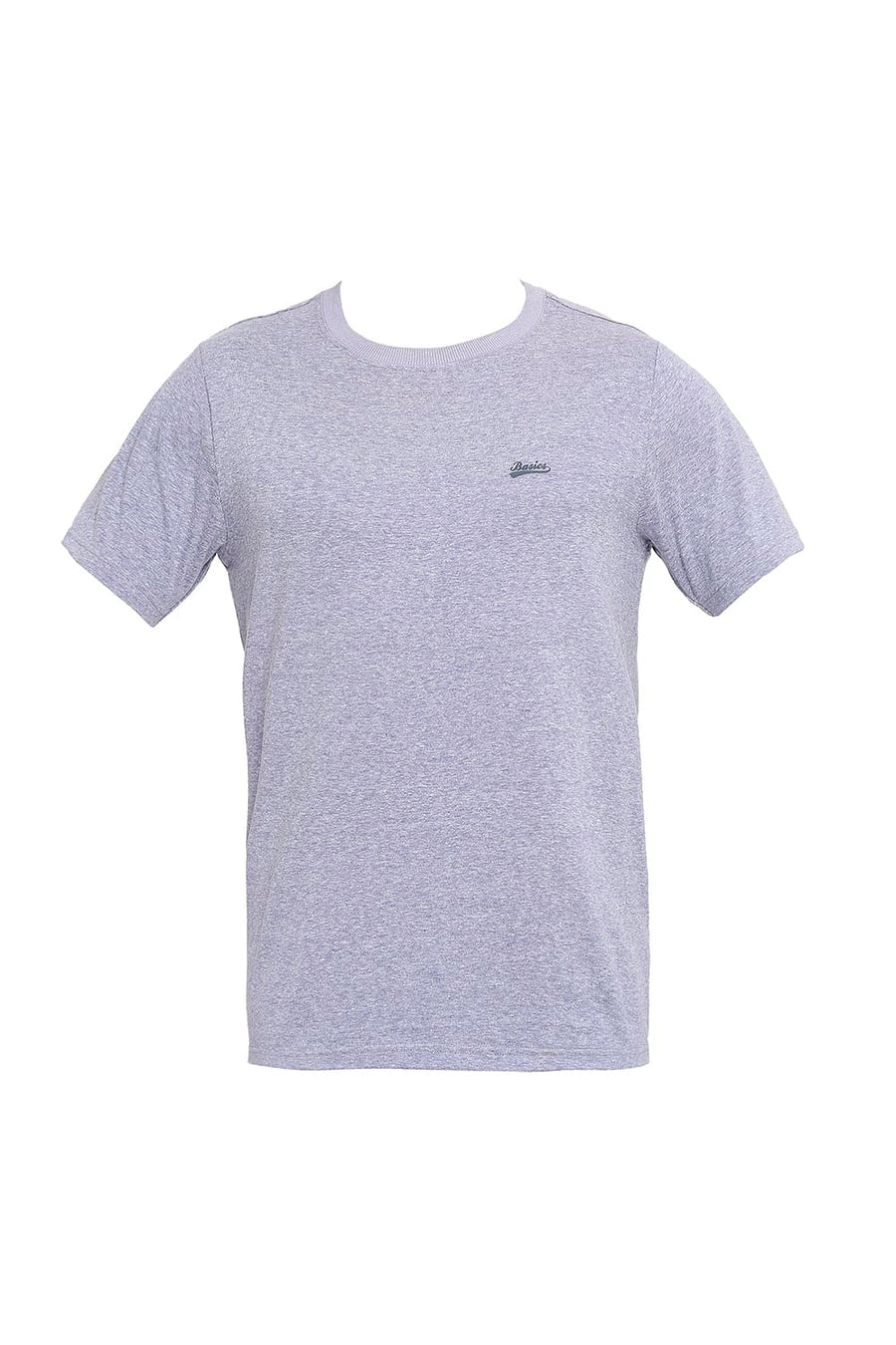 BASICS MUSCLE FIT DUSTED PERI CREW T-SHIRT