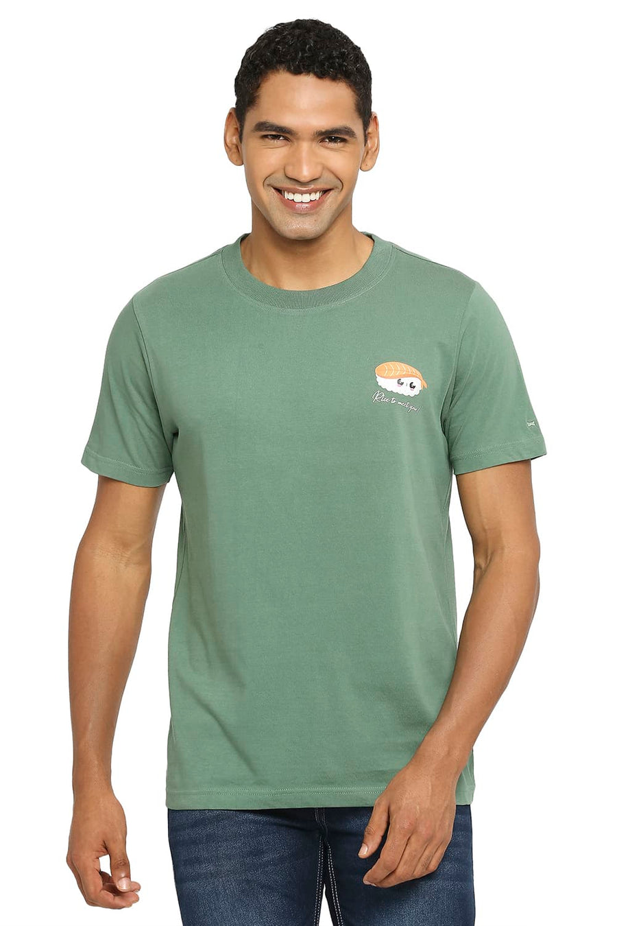 BASICS MUSCLE FIT MYRTLE CREW T-SHIRT