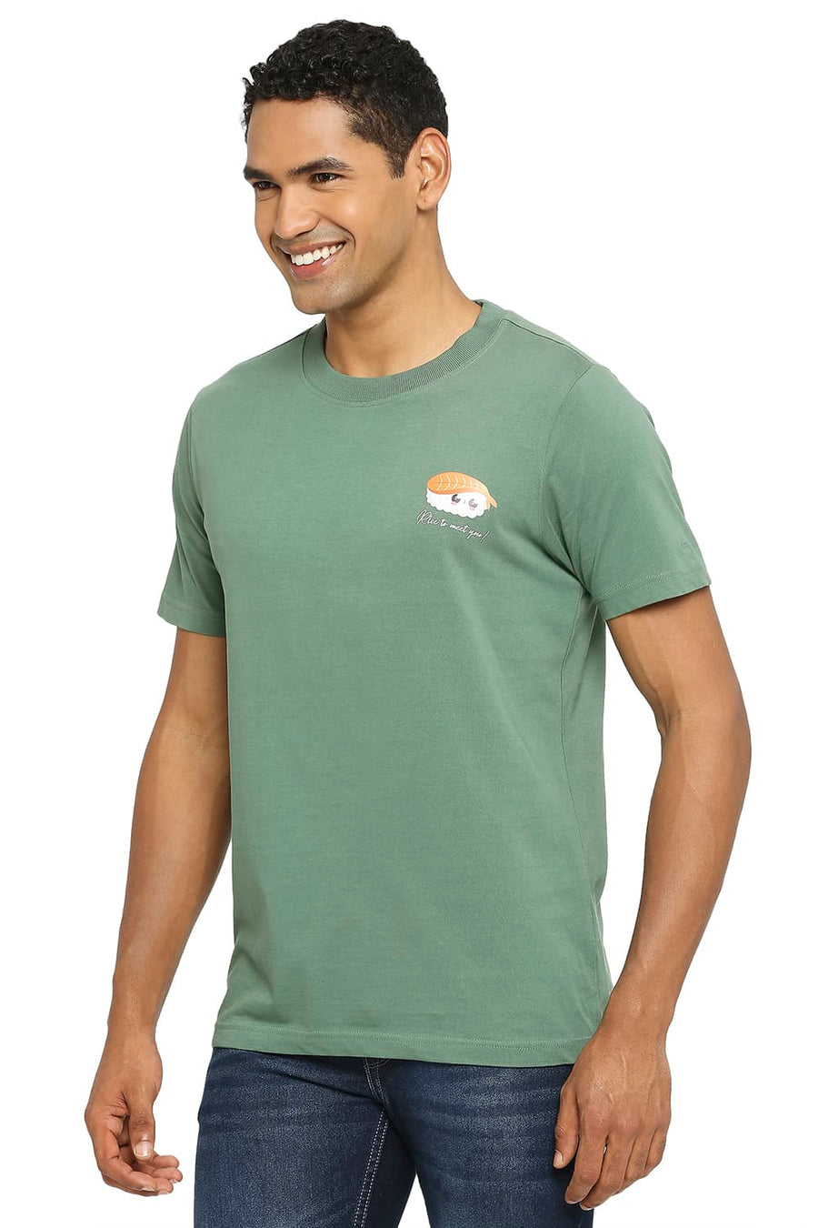 BASICS MUSCLE FIT MYRTLE CREW T-SHIRT