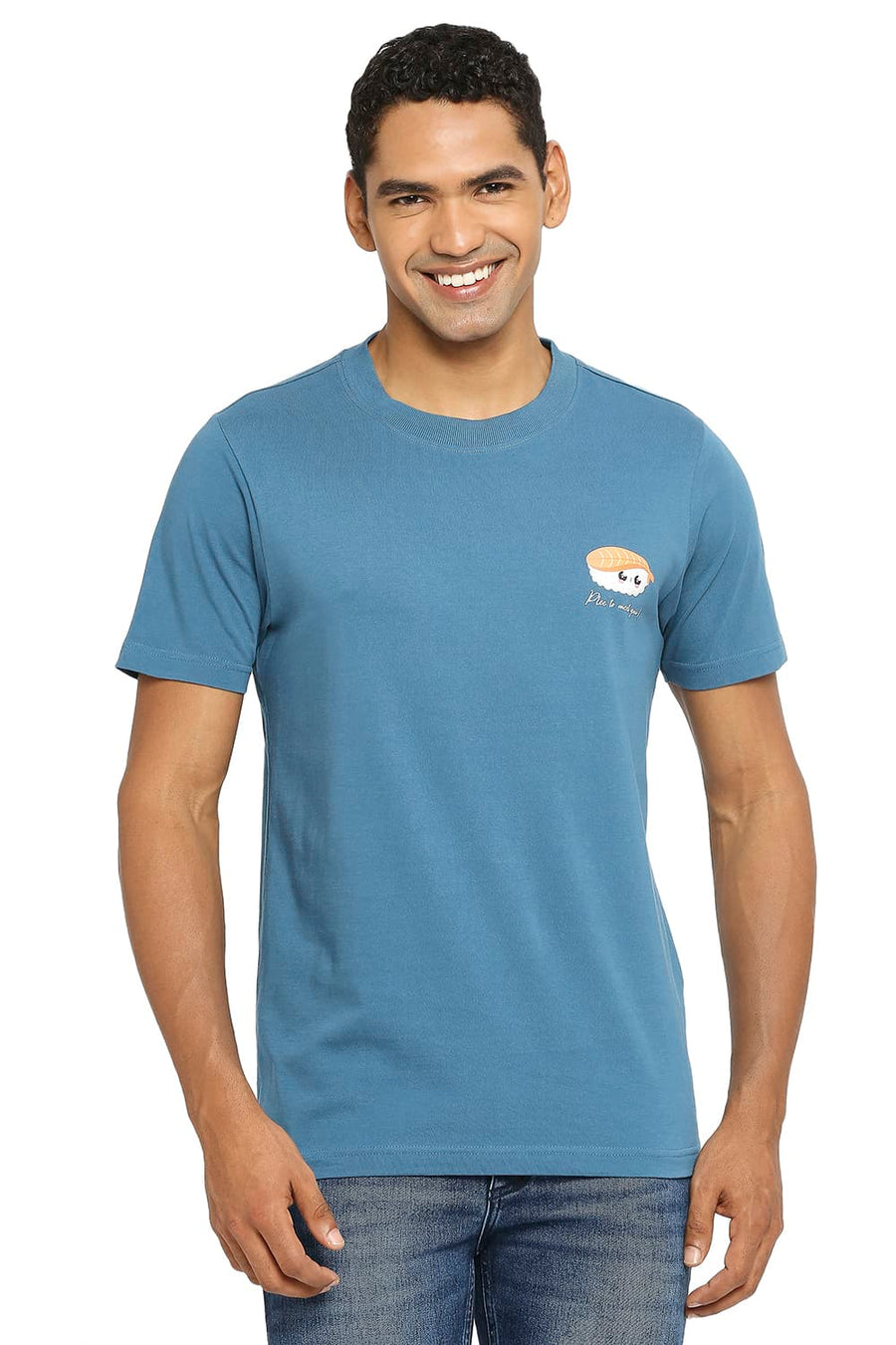 BASICS MUSCLE FIT MIDNIGHT CREW T-SHIRT