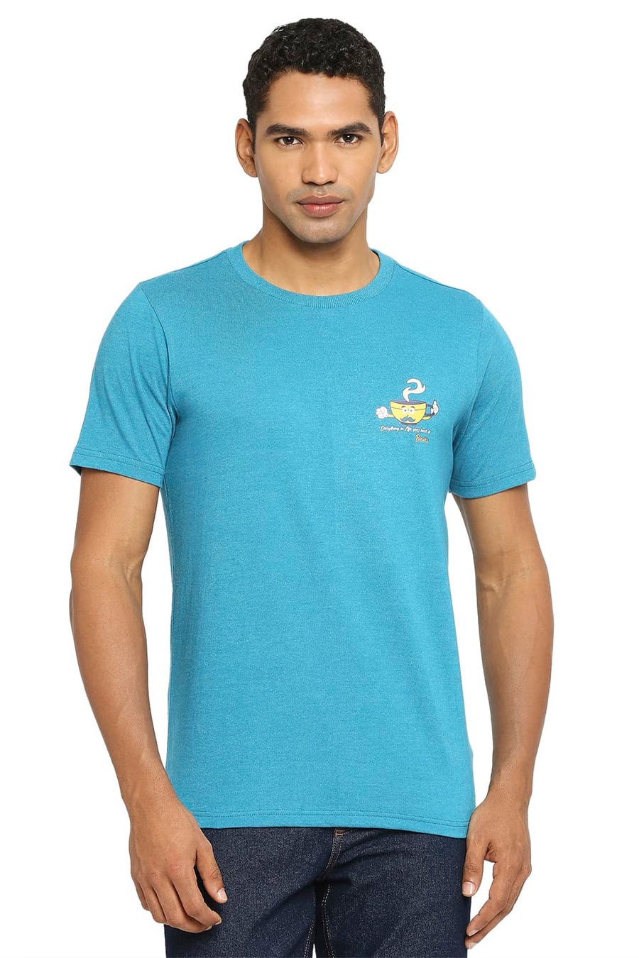 BASICS MUSCLE FIT TAHITIAN TIDE CREW T-SHIRT