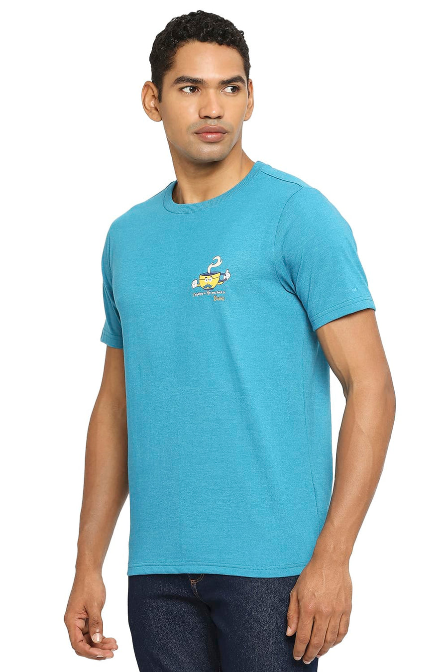 BASICS MUSCLE FIT TAHITIAN TIDE CREW T-SHIRT