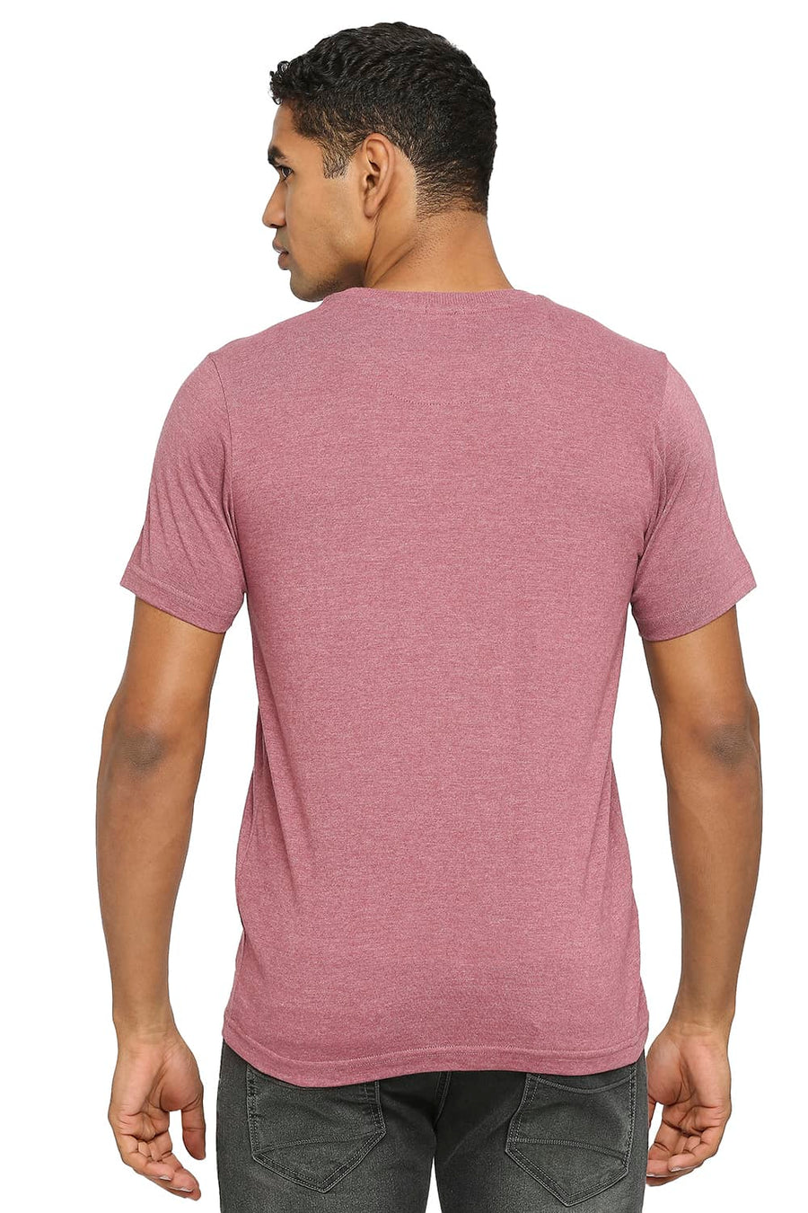 BASICS MUSCLE FIT RENAISSANCE ROSE CREW T-SHIRT