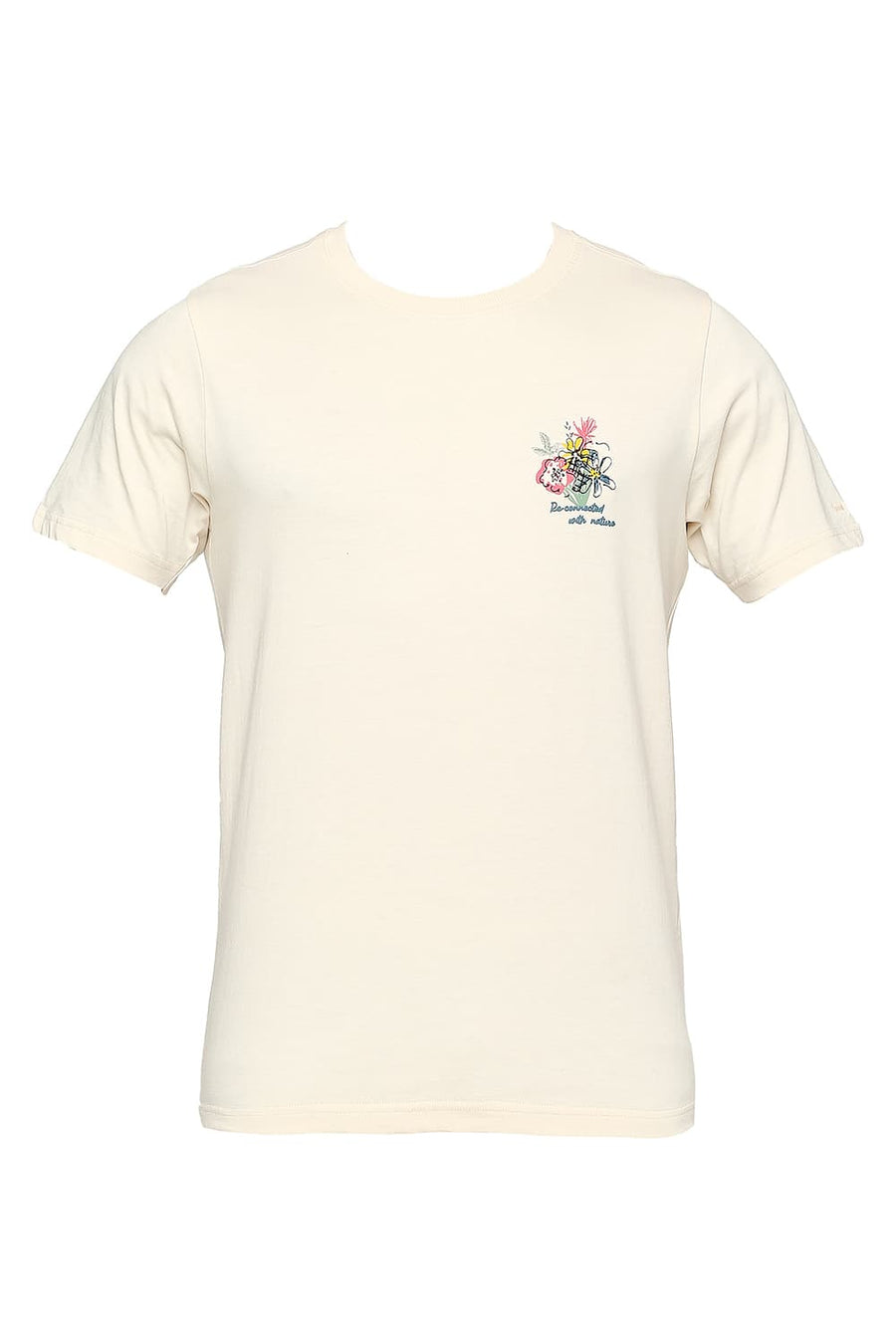 BASICS MUSCLE FIT BUTTERCREAM CREW T-SHIRT