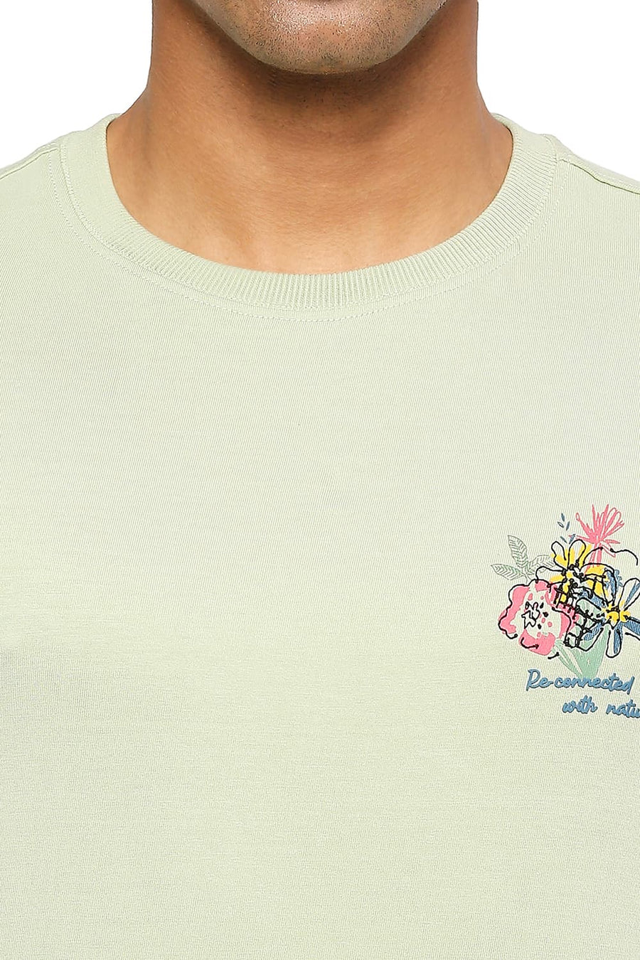 BASICS MUSCLE FIT SWAMP CREW T-SHIRT