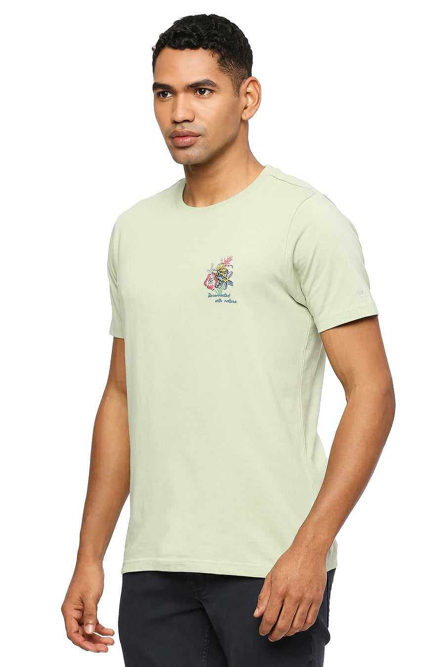 BASICS MUSCLE FIT SWAMP CREW T-SHIRT