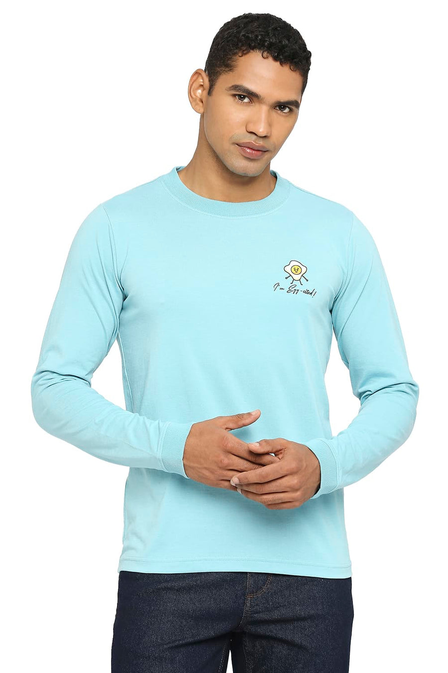 BASICS MUSCLE FIT AQUARELLE CREW T-SHIRT
