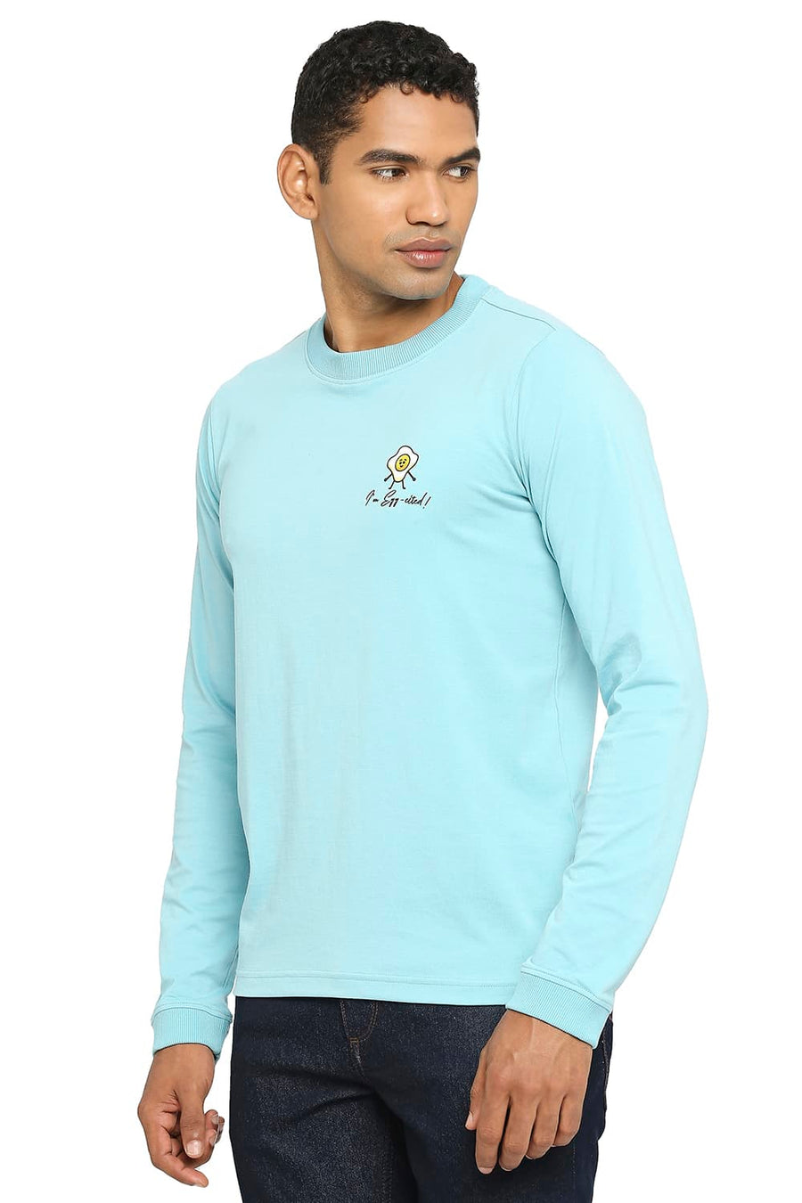 BASICS MUSCLE FIT AQUARELLE CREW T-SHIRT