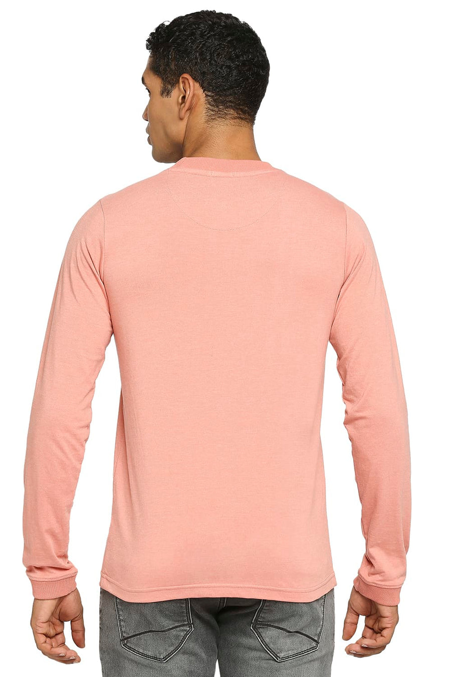 BASICS MUSCLE FIT TERACOTTA CREW T-SHIRT