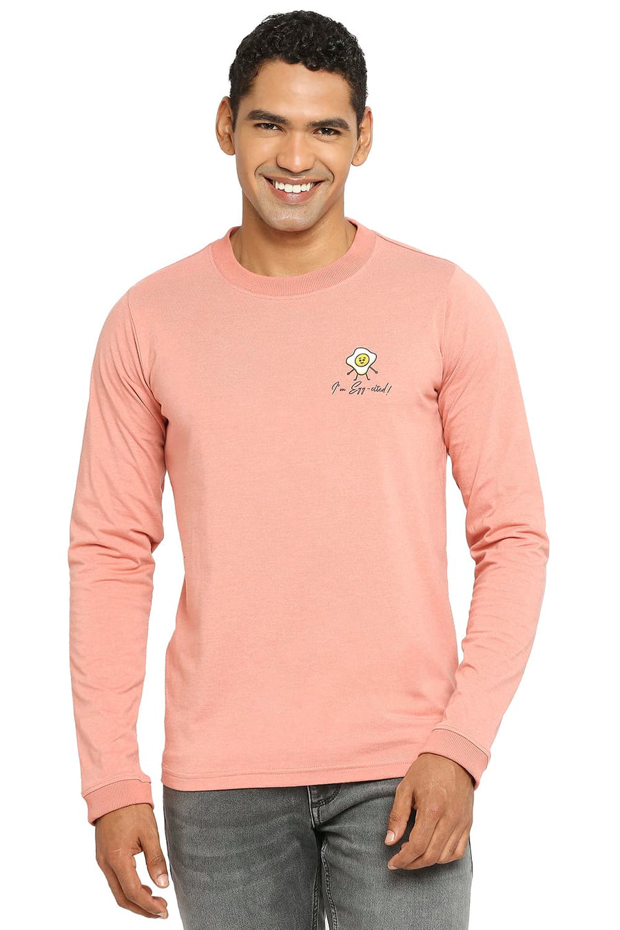 BASICS MUSCLE FIT TERACOTTA CREW T-SHIRT