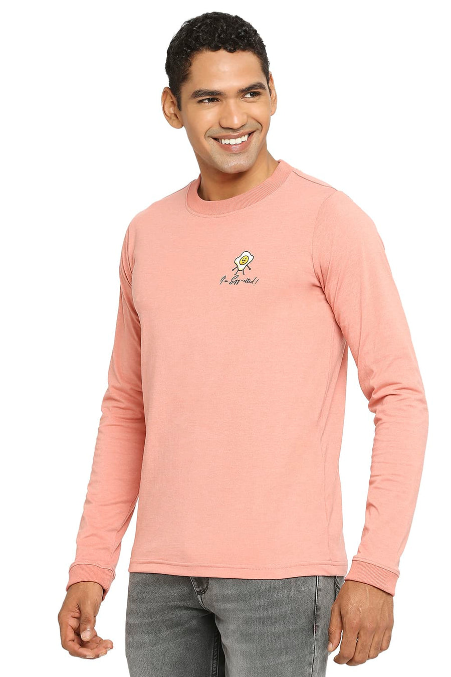 BASICS MUSCLE FIT TERACOTTA CREW T-SHIRT