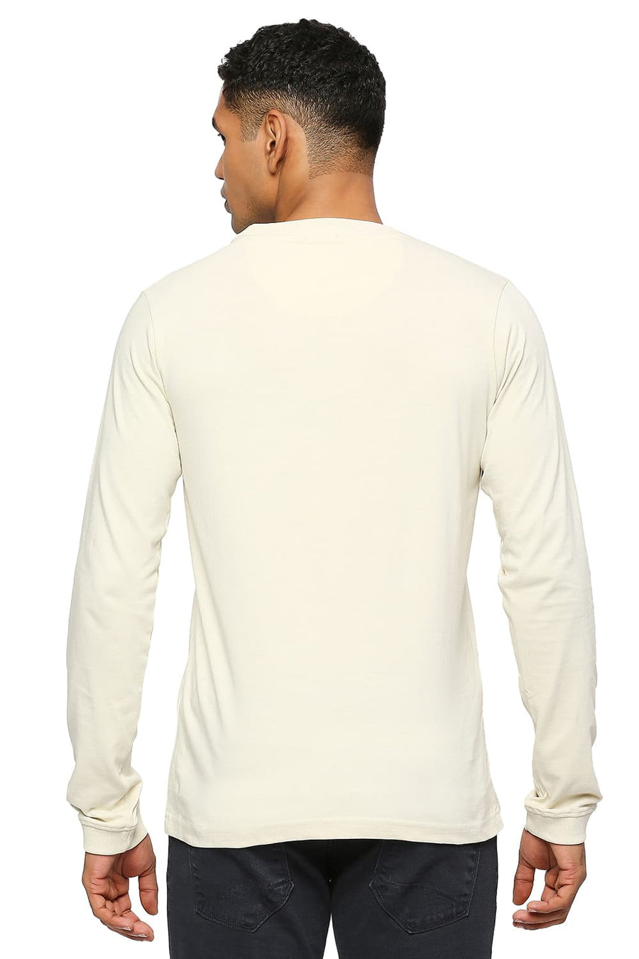 BASICS MUSCLE FIT SUMMER SAND CREW T-SHIRT