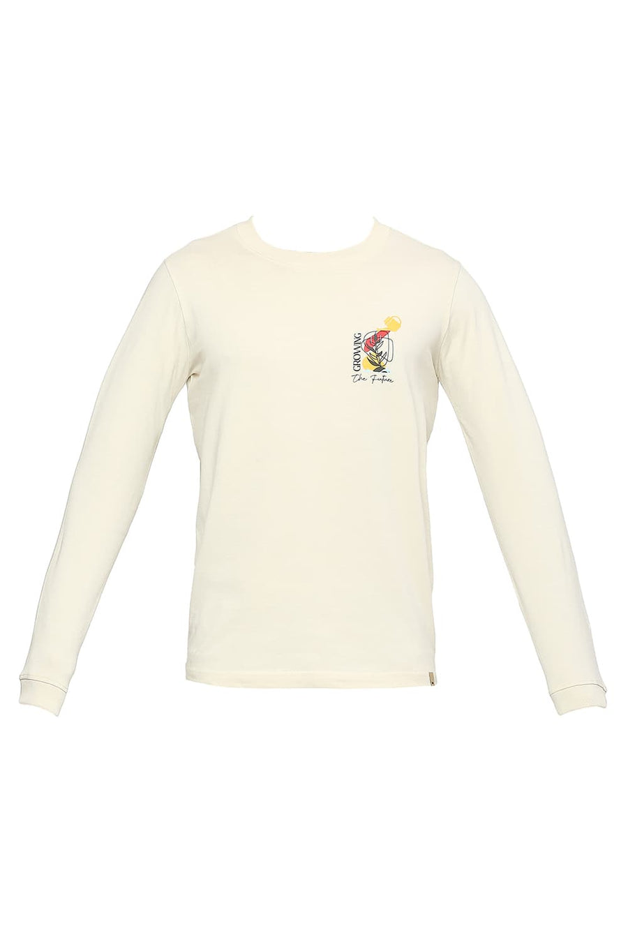 BASICS MUSCLE FIT SUMMER SAND CREW T-SHIRT