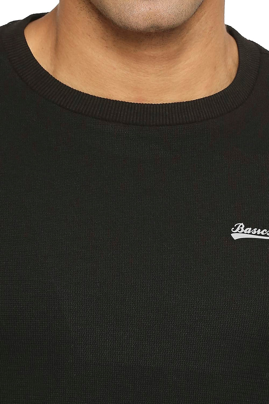BASICS MUSCLE FIT BLACKBEAUTY CREW T-SHIRT