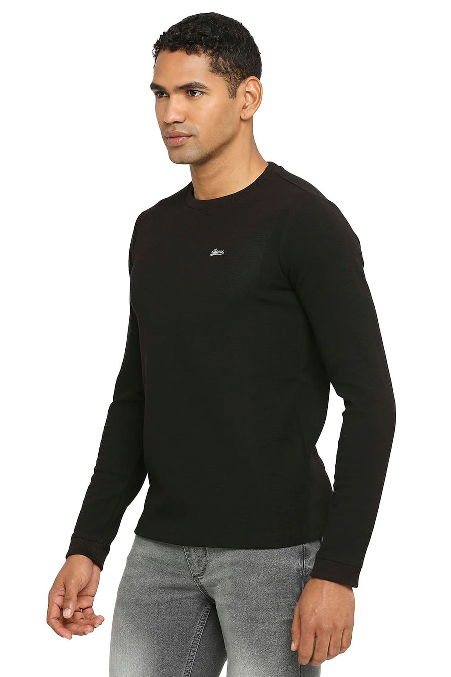 BASICS MUSCLE FIT BLACKBEAUTY CREW T-SHIRT